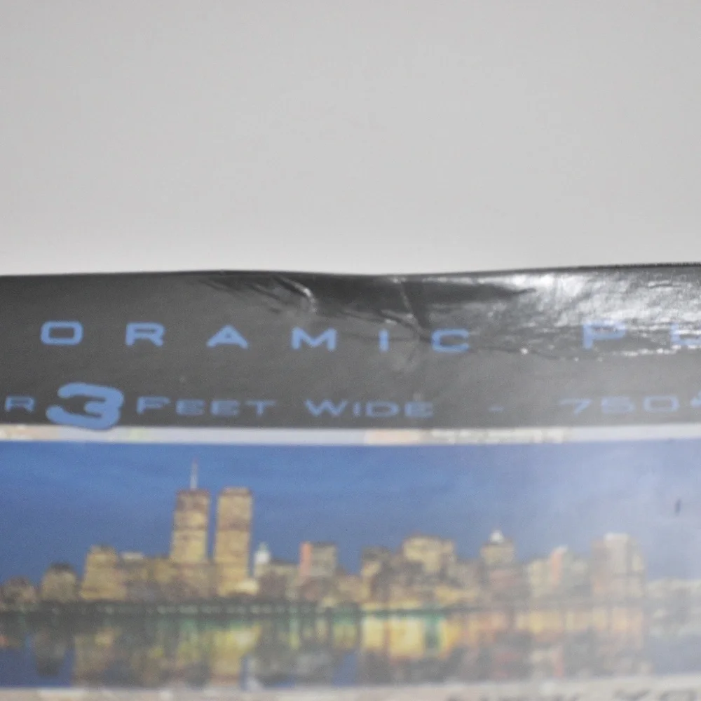 New York New York Panoramic Puzzle 3 Feet Wide 750 Piece Twin Towers Sealed